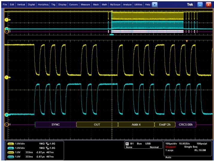 TEKTRONIX DPO5204 - Déclenchement et analyse série (en option) - 1