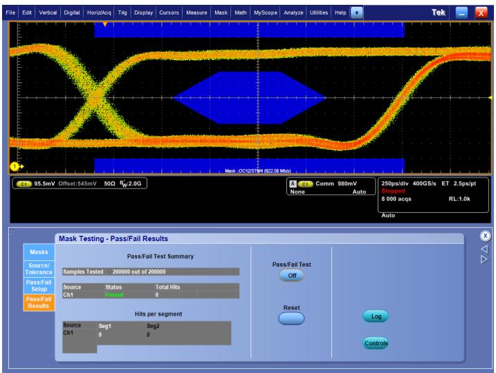 TEKTRONIX DPO5204 - Analyse avancée et mesures temporelles, de gique et de diagramme de l'œil (en option) - 1