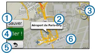 GARMIN NUVI 50 LM - Utilisation de la carte de position - 1