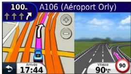GARMIN NUVI 50 LM - Affichage de la prochaine intersection - 1