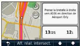 GARMIN NUVI 50 LM - Affichage de la page du prochain changement de direction - 1