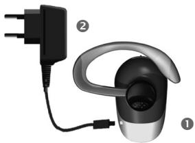 BENQ-SIEMENS HHB-700 - Carregar a bateria do auricular Bluetooth - 1