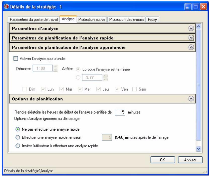 FARONICS ANTI-VIRUS - Effectuez les réglages dans l'onglet Analyse : - 3