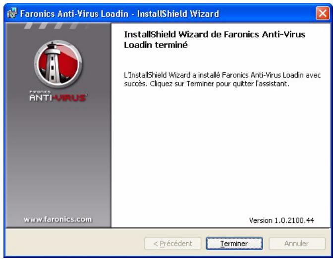FARONICS ANTI-VIRUS - Installation de Faronics Anti-Virus Loadin - 8