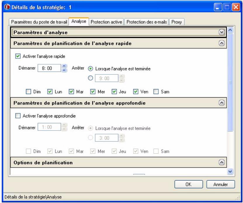 FARONICS ANTI-VIRUS - Effectuez les réglages dans l'onglet Analyse : - 2