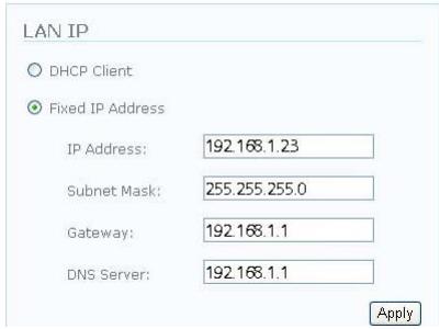 FREECOM MUSICPAL - Configuration manuelle de l'adresse IP (lan/wlan IP) - 1