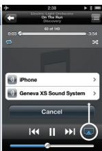 GENEVA SOUND SYSTEM MODEL XS - Hoe zien de Bluetooth instellingen in de iPhone® eruit? - 2