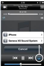 GENEVA SOUND SYSTEM MODEL XS - Miltä Bluetooth-asetukset näyttävät laitteessa iPhone®? - 2