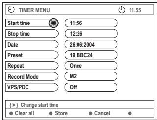 ARISTONA ARV-645 - Programmation des enregistrements - 1