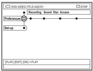 ARISTONA ARV-645 - Accès aux options Préférences - 1