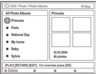 ARISTONA ARV-645 - Modification de l'ordre des images dans un album - 1