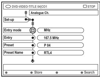 ARISTONA ARV-645 - Recherche manuelle des chaînes TV - 1