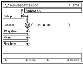 ARISTONA ARV-645 - Affectation d'un décodeur - 1