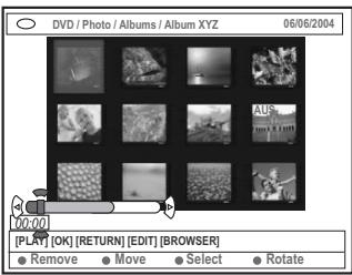 ARISTONA ARV-645 - Modification de l'ordre des images dans un album - 2