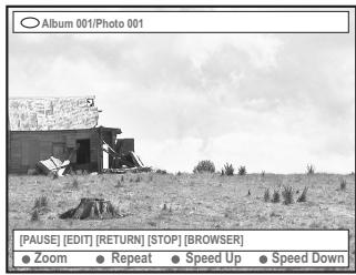ARISTONA ARV-645 - Modification des paramètres du diaporama - 1