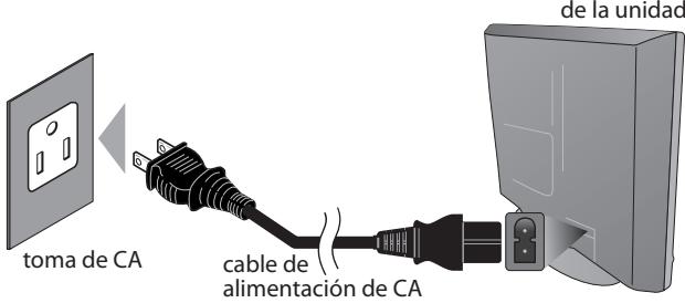 SYLVANIA LD370SSX - Enchufe el Cable Alimentador de CA - 1