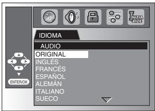 SYLVANIA LD370SSX - Ajuste de Idioma en DVD - 1