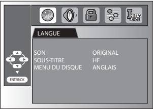 SYLVANIA LD370SSX - Réglage de la Langue du DVD - 6