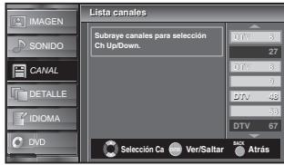 SYLVANIA LD370SSX - l Listede Canales - 7