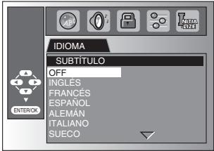 SYLVANIA LD370SSX - Ajuste de Idioma en DVD - 3