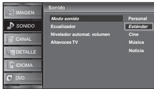 SYLVANIA LD370SSX - Modo sonido - 2
