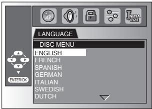 SYLVANIA LD370SSX - DVD Language Setting - 14