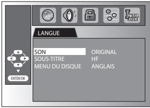 SYLVANIA LD370SSX - Réglage de la Langue du DVD - 8