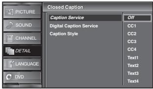SYLVANIA LD370SSX - Caption Service - 4