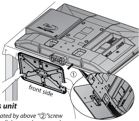 SYLVANIA LD427SSX - ☑ Attaching the Stand - 2
