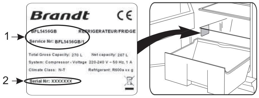 BRANDT BFL5456BW - INFORMACIÓN DE PROTECCIÓN DEL MEDIO AMBIENTE - 2