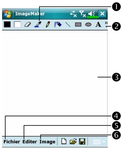 E-TEN M800 - Programmes, Multimedia puis sur Image Maker. - 1