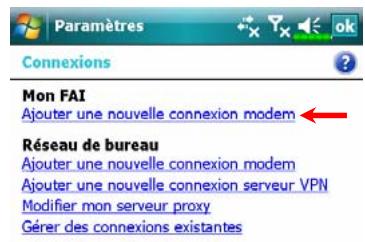 E-TEN M800 - Configurer la Connexion GPRS - 1