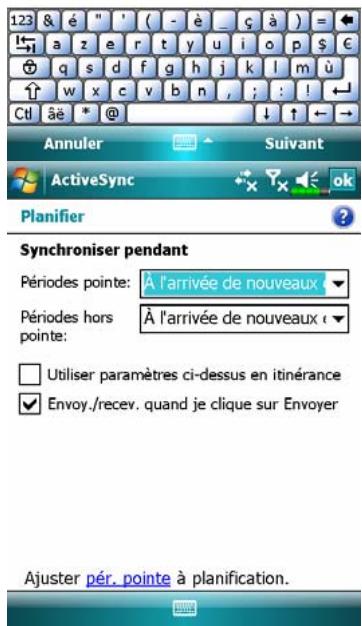 E-TEN M800 - Paramètres d'alerte de la technologie de poussée directe - 2