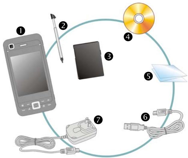 E-TEN M800 - Contenu du Paquet - 1