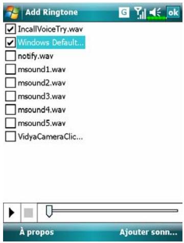 E-TEN M800 - Tapotecz sur, Programmes, Phone puis Add Ring Tone. - 1