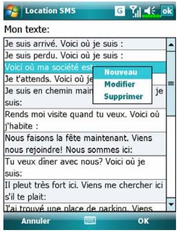 E-TEN M800 - Emplacement SMS - 4