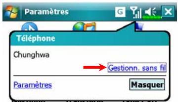 E-TEN M800 - Terminer une connexion GPRS - 2