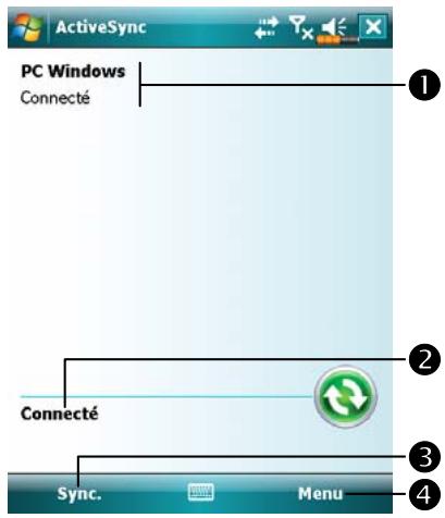 E-TEN M800 - Outil de synchronisation sur le Pocket PC - 1