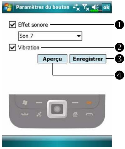 E-TEN M800 - Réglages des Boutons tactiles - 2