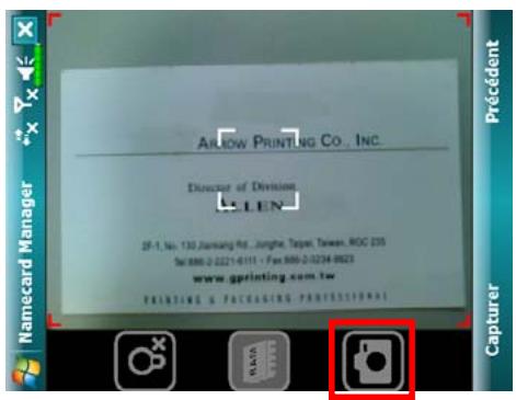 E-TEN M800 - Numériser des nouvelles cartes de visite - 2