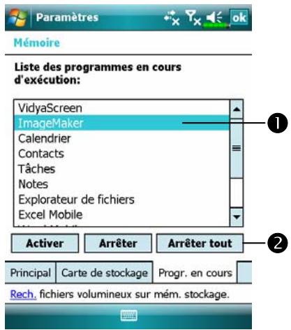 E-TEN M800 - Consulter l'Etat de la Mémoire - 6