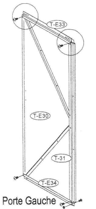 OOGARDEN ABRI METAL 8 M2 0225-0005 - Montage Porte Gauche&amp;Porte Droite - 11