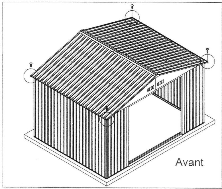 OOGARDEN ABRI METAL 8 M2 0225-0005 - Wooden Platform - 106