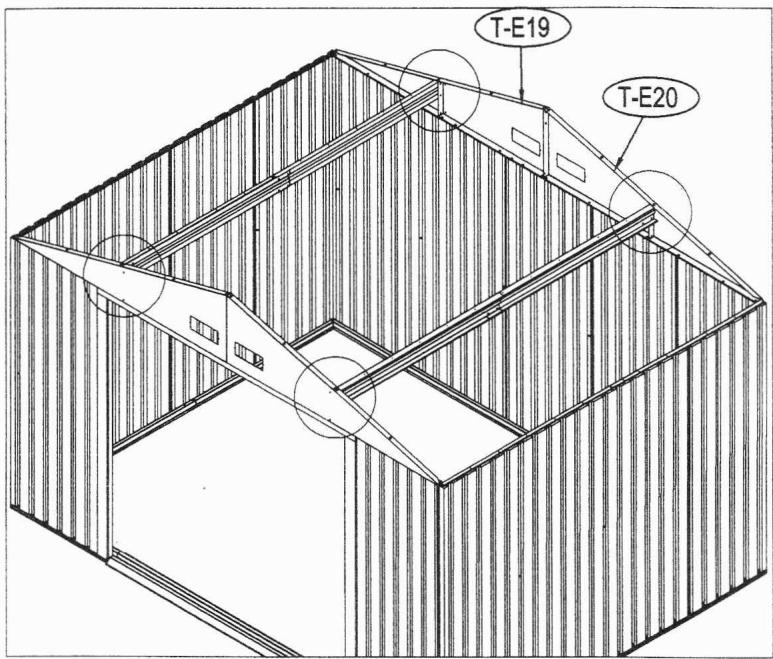 OOGARDEN ABRI METAL 8 M2 0225-0005 - Wooden Platform - 76