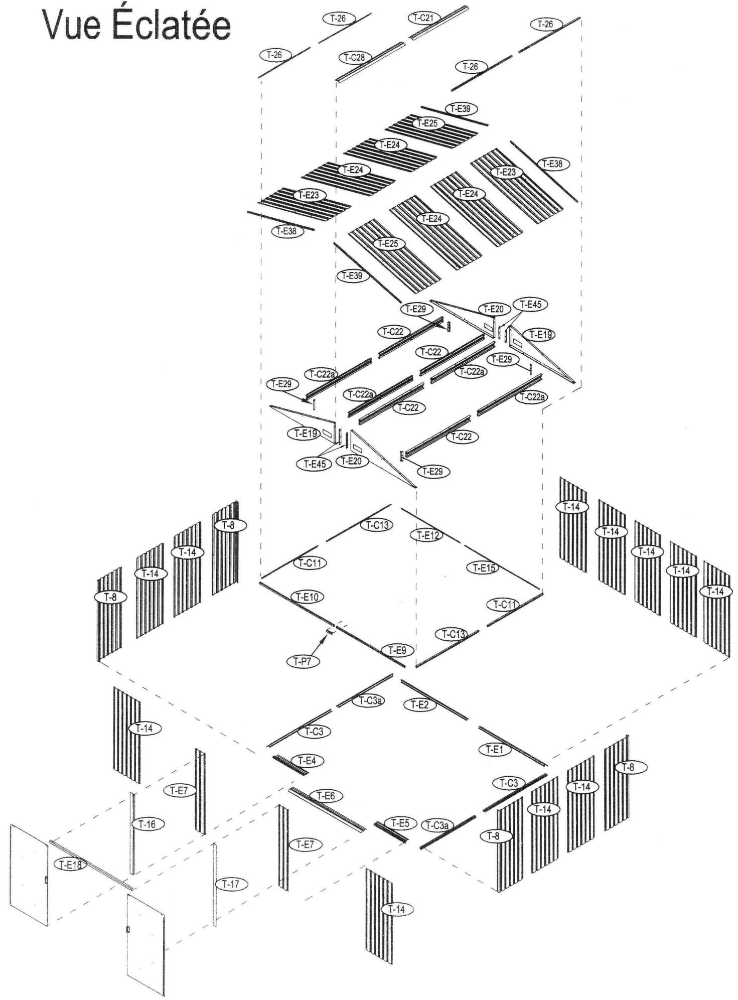 OOGARDEN ABRI METAL 8 M2 0225-0005 - ACCESSIONS&amp;PROFILES - 21