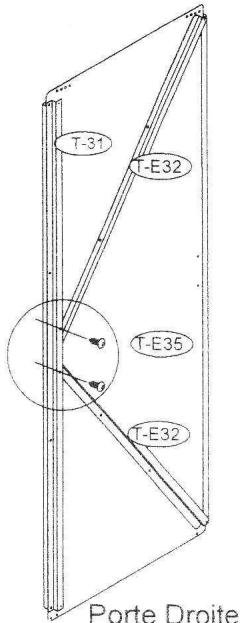 OOGARDEN ABRI METAL 8 M2 0225-0005 - Montage Porte Gauche&amp;Porte Droite - 7