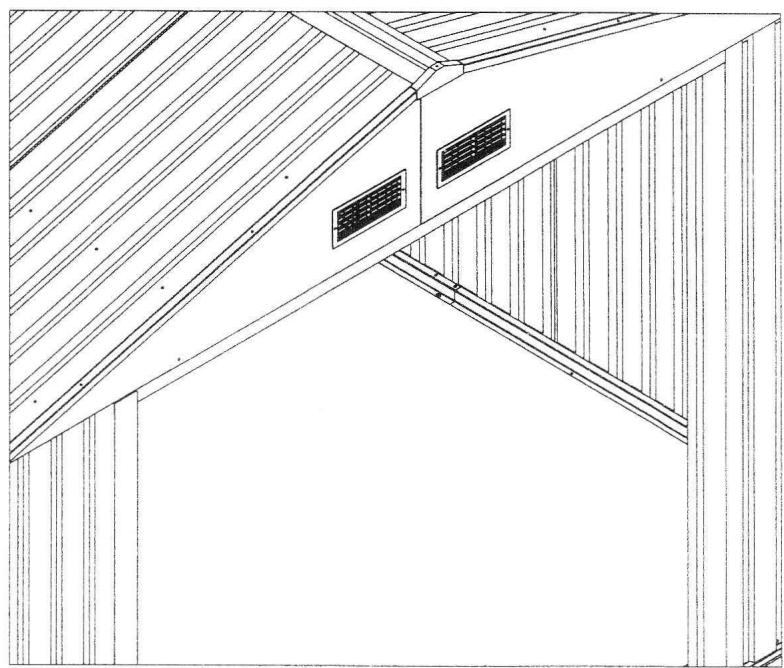 OOGARDEN ABRI METAL 8 M2 0225-0005 - Wooden Platform - 108