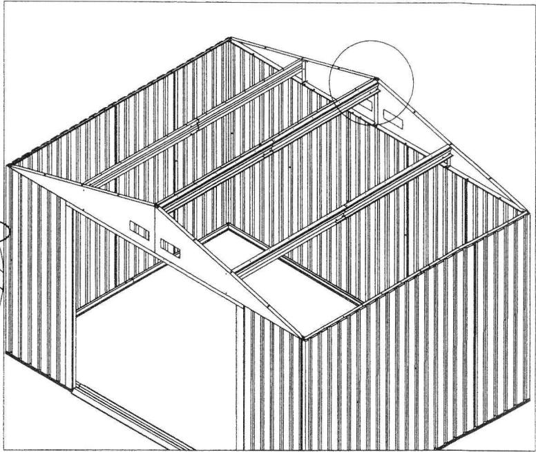 OOGARDEN ABRI METAL 8 M2 0225-0005 - Wooden Platform - 80