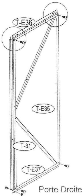 OOGARDEN ABRI METAL 8 M2 0225-0005 - Montage Porte Gauche&amp;Porte Droite - 13