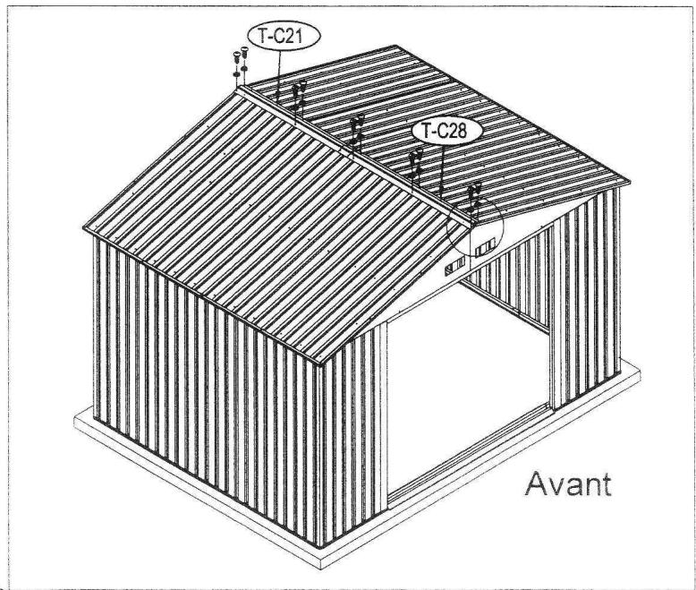 OOGARDEN ABRI METAL 8 M2 0225-0005 - Wooden Platform - 102